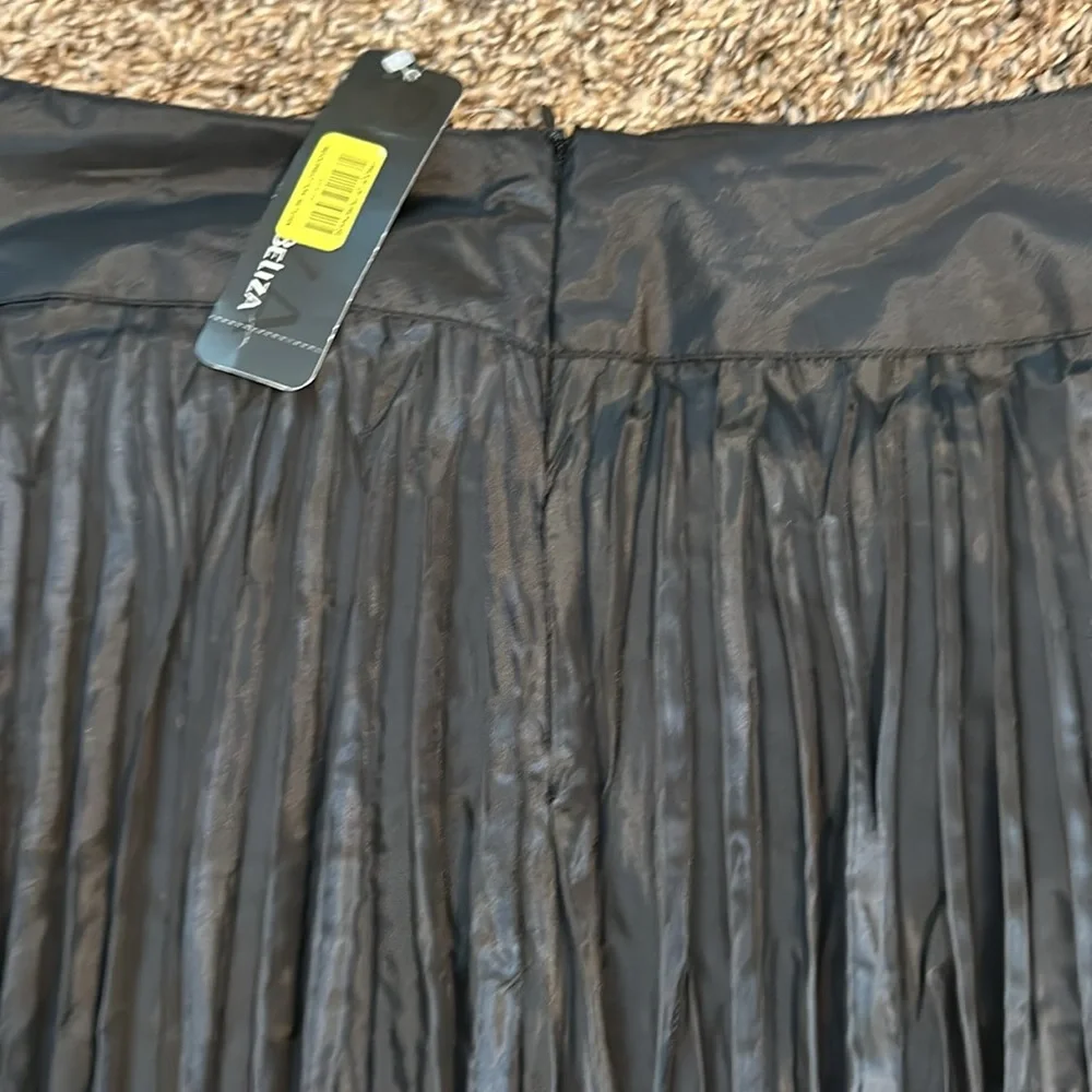 NWT BELIZA black midi skirt n